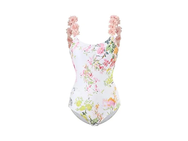 Odizli Women (S) One Piece V Neck Swimsuit