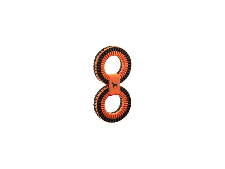 NOAH & PAW Luxury Dog Toy, Dog Rope Toy- Double Ring, Black