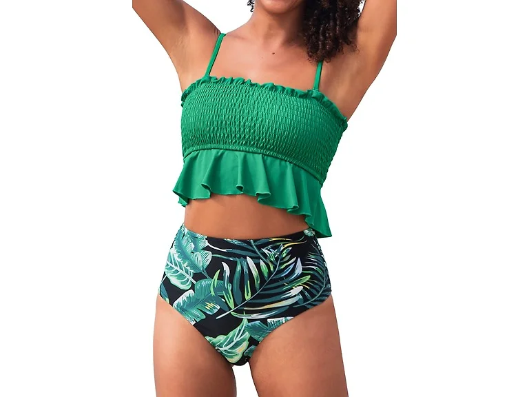 CUPSHE Two Piece Ruffled Swimsuit