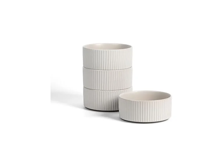 Stone Lain Haven Modern Stoneware 4 Piece Bowls Sets