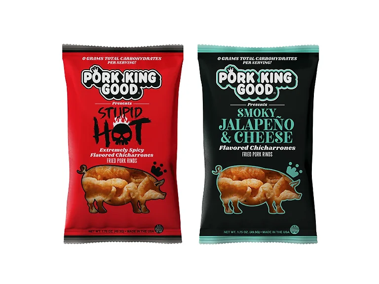 (10 Pack) Spicy Variety Pork Rinds 1.7oz Bags