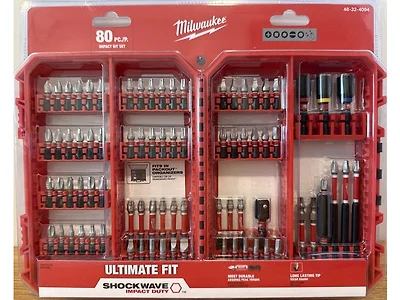 Milwaukee 48-32-4094 Shockwave Bit Kit w/ 80 Pcs