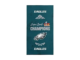 NFL Philadelphia Eagles 2025 Super Bowl LIX Gumbo Beach Towel 30X60 Inches