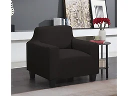 J&V Textiles STRETCH-CHAIR BLACK CHAIR Super Stretch Couc