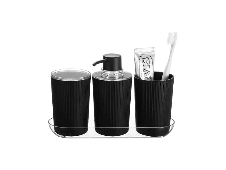 iDesign 4-Piece Bathroom Accessories