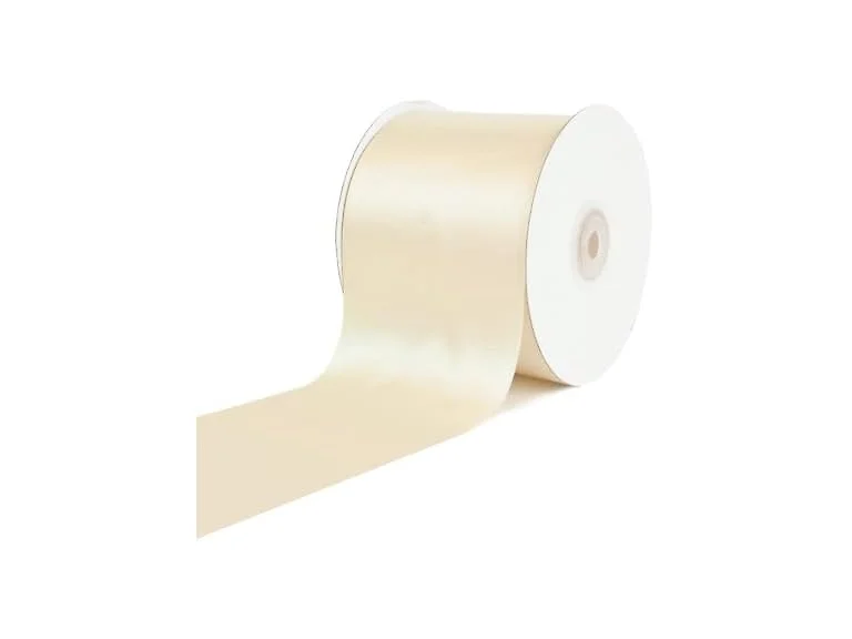 Satin Ribbon 3" 25 Yards Ivory