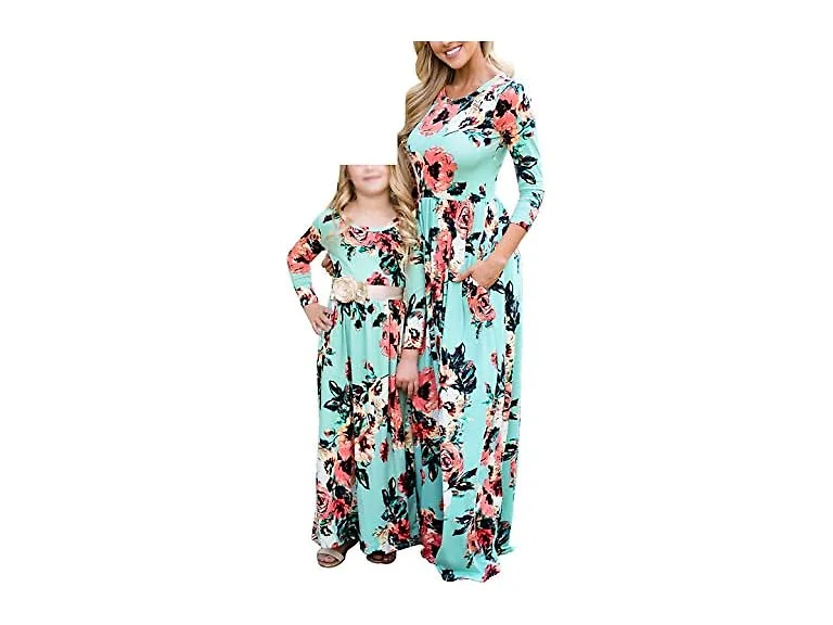Qin.Orianna (Moms L) Mommy Me Maxi Dresses