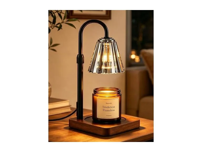 Vintage Candle Warmer Lamp with Timer