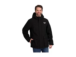 Reebok Mens Insulated Softshell Winter Jacket, Black, XL