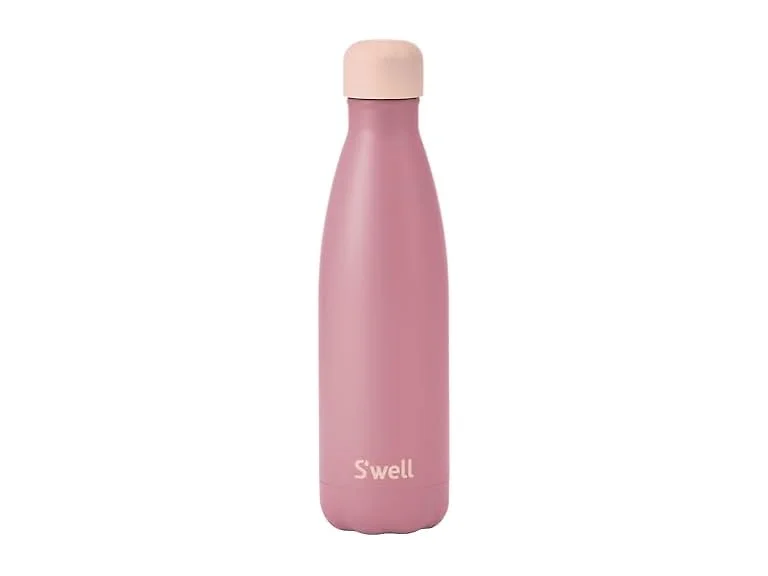 S'well Stainless Steel Water Bottle, 17oz, Dusty Pink