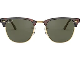 Ray-Ban RB3016 990/58 49 49-21-145 Ray-Ban RB3016 Clubmaster Classic Square Sunglasses Havana On Gold/Green Polarized 