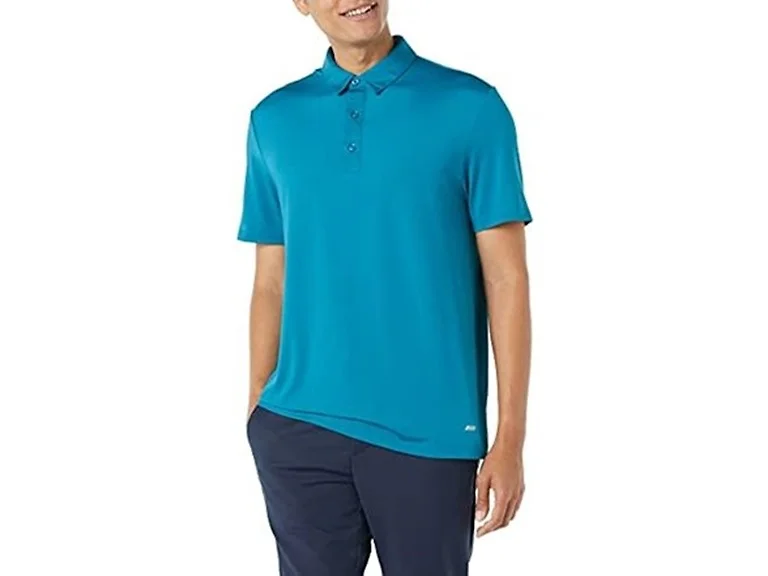 Amazon Essentials Men's Golf Polo Shirt Red