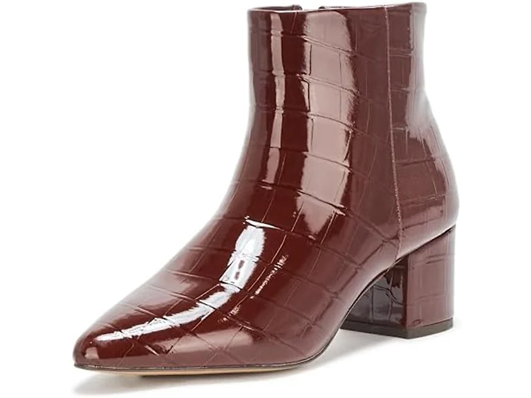 The Drop Women's Jessi Side-zip Block Heel Ankle