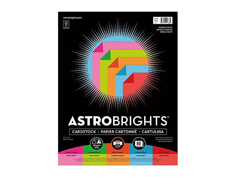 Astrobrights® PAPER,5,ASST,DBL,COLOR,80 91668-1 Each