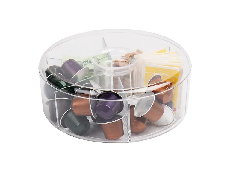 6 Compartment Tea Bag Holder with Lid