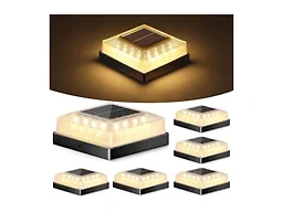 Brightever B0FXLX7LMD 6-Pack 4x4 Solar Post Cap Ligh