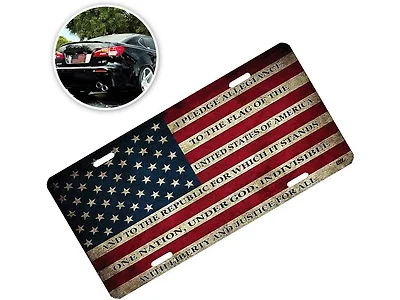 Zone Tech USA flag License Plate Cover Flag
