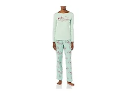 Amazon Essentials Disney | Marvel | Star Wars Women's Flannel Pajama Sleep Sets, Mickey Winter - Womens, Small