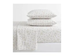Martha Stewart - Full Size Sheet Set, Smooth & Lightweight Bedding with Deep Pockets, Fade & Wrinkle Resistant, Bed Sheets with Matching Pillowcases (Ditsy Floral Pink)