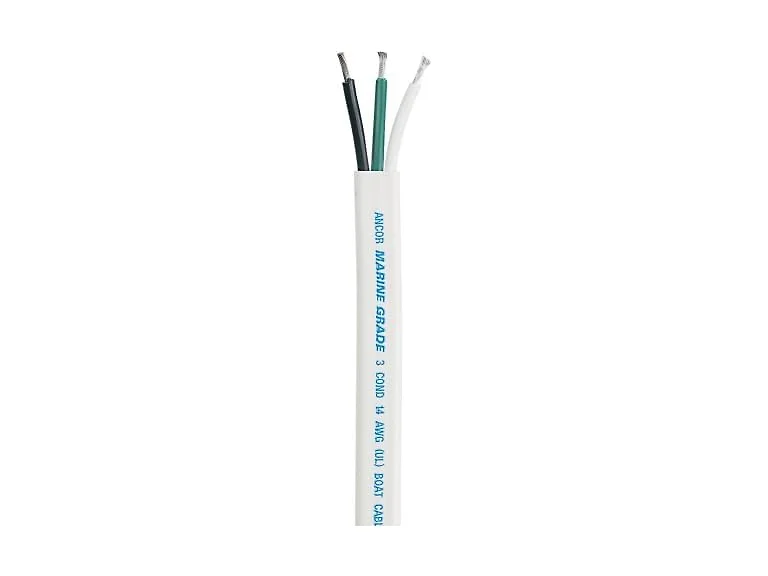 Ancor White Triplex Cable - 14/3-100
