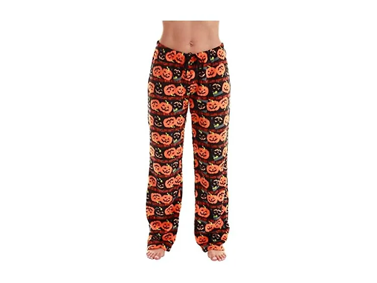 Just Love Women (XS) Pants Black - Halloween Pumpk