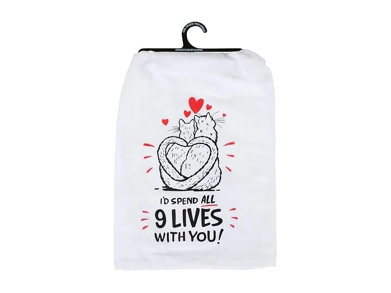 Primitives by Kathy Decorative Kitchen Towel I'd Spend All 9 