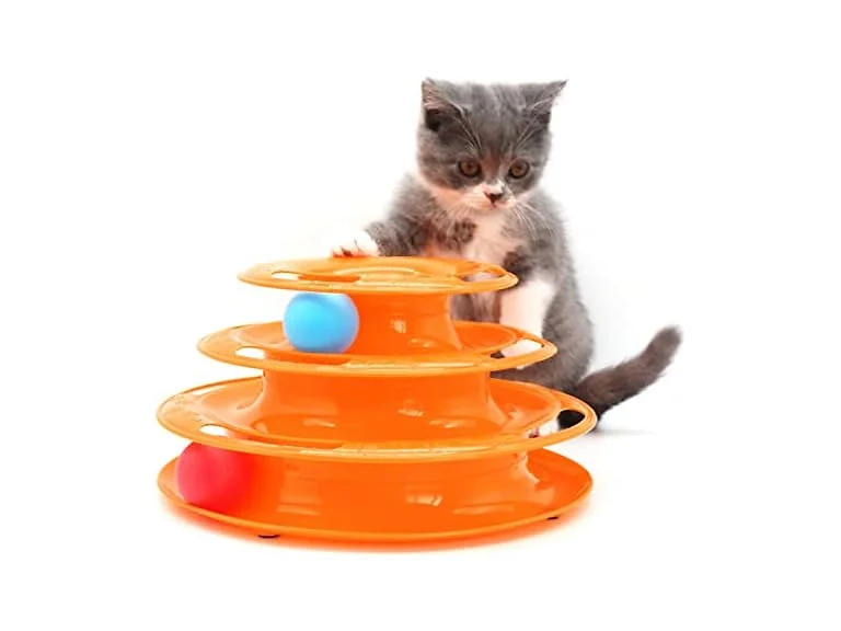 peyamii Cat Fun Bowling Toy,Circular Orbit Hunting