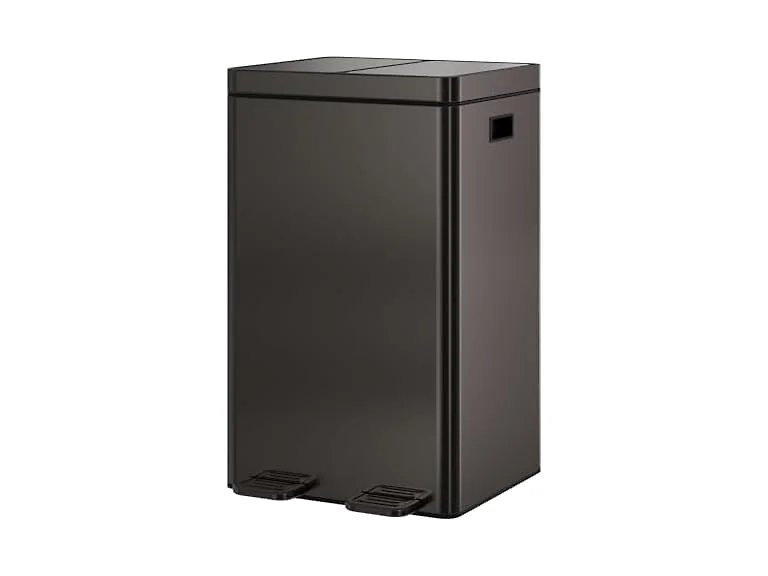 Takywep Dual Compartment Kitchen Trash Can - 2×8 Gallon 