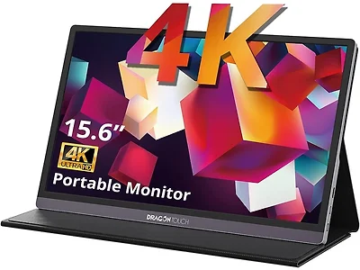 (NEW) Dragon Touch 4K Portable 15.6 Inch IPS HDR Gaming Monitor (Open Box)