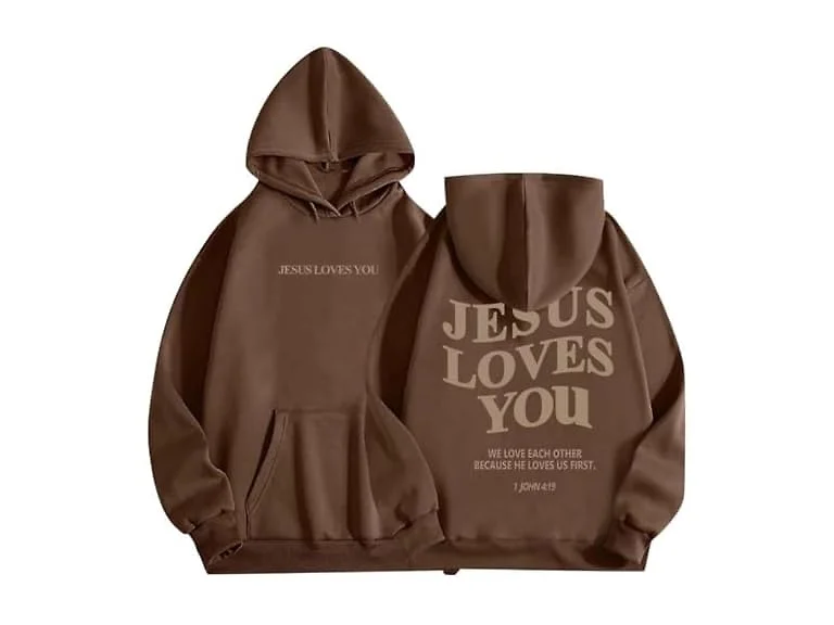 MARLLCO Jesus Loves You Hoodie Faith