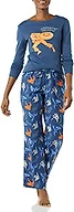 Amazon Essentials Disney | Marvel | Star Wars Women's Flannel Pajama Sleep Sets, PJs Pants Nightwear, Marvel Captain America, Medium