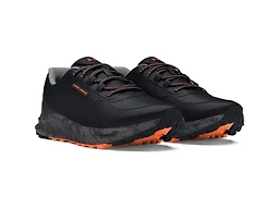 Under Armour 3028371 10.5 UA Bandit Trail 3 Men's Running Shoe Black / Black / Orange Blast