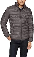 Amazon Essentials Men's Big & Tall LightweightWater-Resistant Packable Puffer Jacket Outerwear, -Flint Grey, 4X Tall