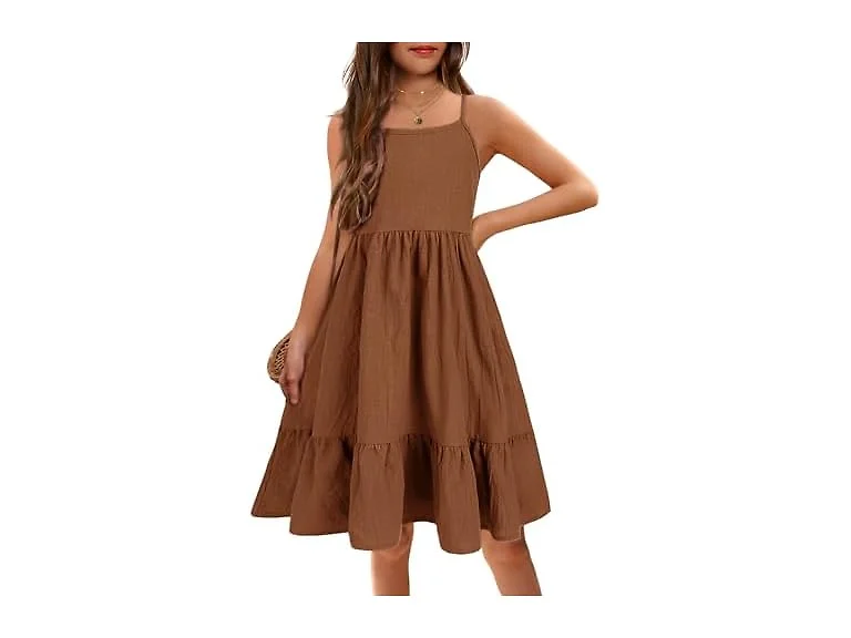Arshiner Girls (4-5T) Kids Summer Spaghetti Dress