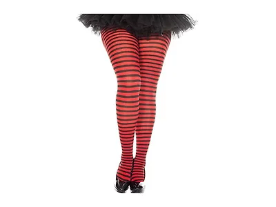 Music Legs Women's Plus Black and Red