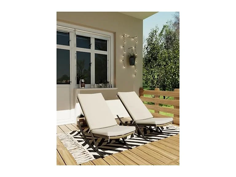 GarveeLife Outdoor Rocking Lounge Chair