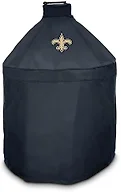 FANMATS 42774 NFL - New Orleans Saints - Black KAMADO Style Grill Cover with Primary Logo - 27" x 27" x 40"