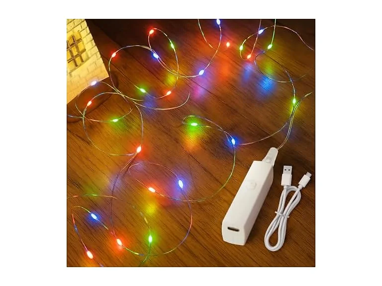 Lakumu B0DQ4QHXMT Rechargeable String Lights Bat