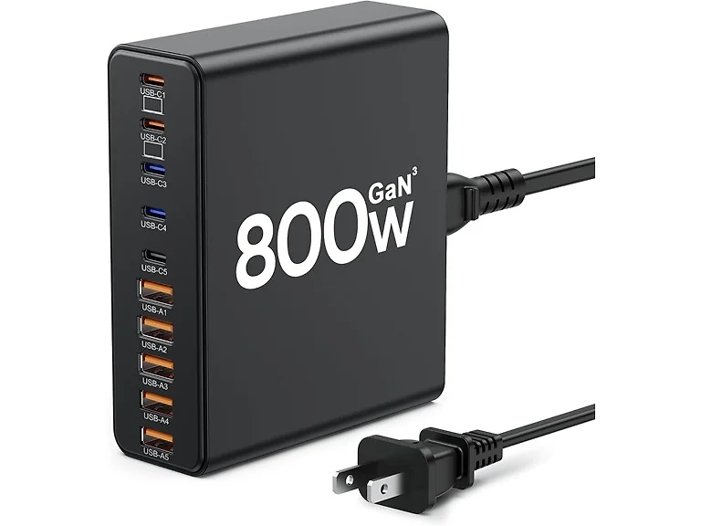 800W USB C Fast Charger Block