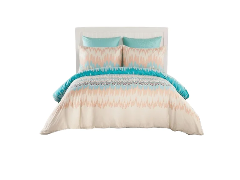 Kensie Ginny 3Pc Aztec Print Duvet Set
