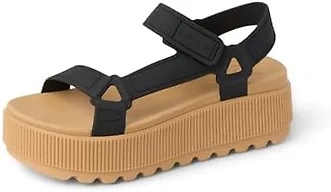 REEF Womens Sandals, Water Rem Higher, Black/Tan, 11
