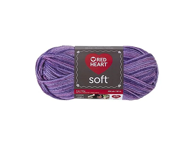 Red Heart Soft Yarn, Plummy