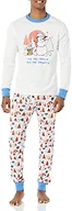 Amazon Essentials Disney | Marvel | Star Wars Men's Snug-Fit Cotton Pajama Sleep Sets, Star Wars Mando Winter - Mens Snug-fit, Medium