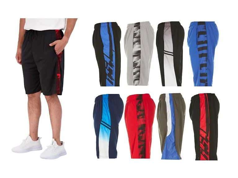Power Mesh {4PK} Men's Active Performance Shorts