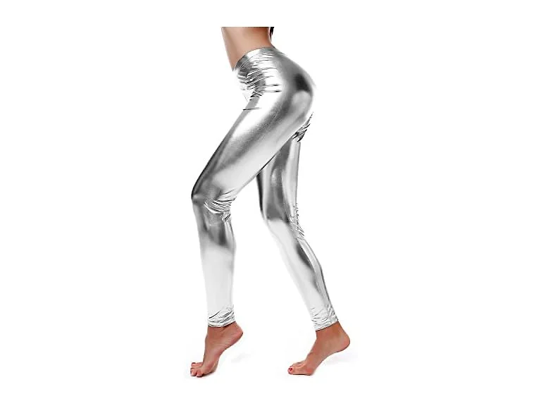 Diamondkit Women (M) Liquid Wet Look Leggings