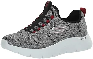 Skechers Men's Go Walk Flex Ultra, White/Black, 15