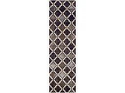 Contemporary Trellis Geometric Indoor Area Rug, 6'x9', Chocolate - Superior.