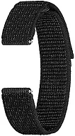 Samsung Galaxy Watch 6, 5, 4 Series Fabric Band, Wide, Nylon, Reflective Smartwatch Replacement Strap for Men and Women, One Click Attachment, Medium/Large, ET-SVR94LBEGUJ, Black