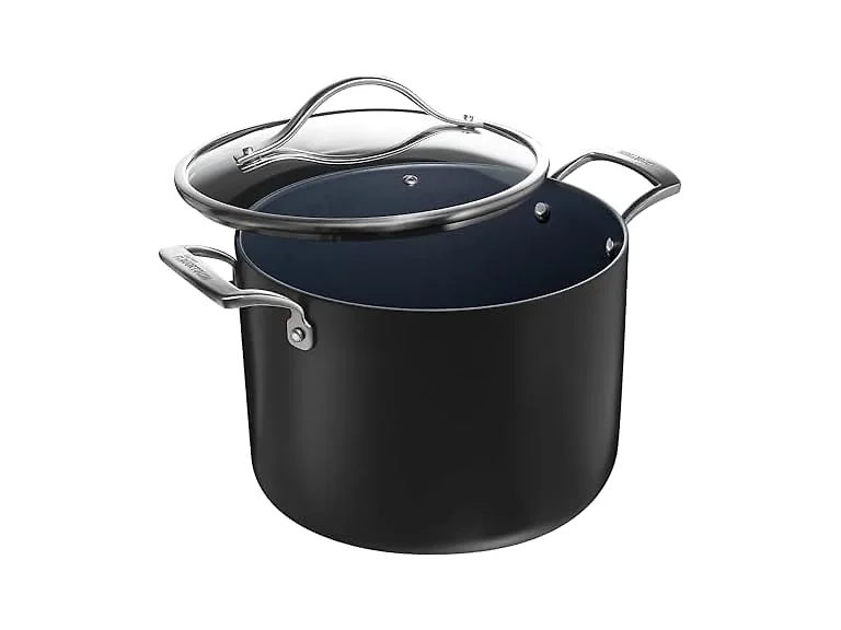 Guy Fieri's Flavortown Laser Titanium 8-Quart Stock Pot with Lid