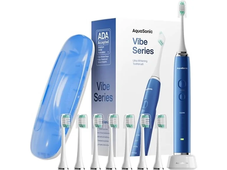AquaSonic Vibe Series Toothbrush Blue